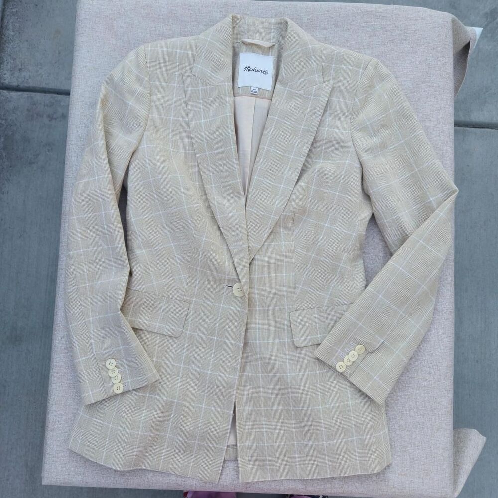 Madewell Women's Cream and Tan Jacket